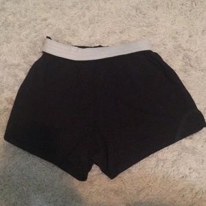 Black cotton shorts